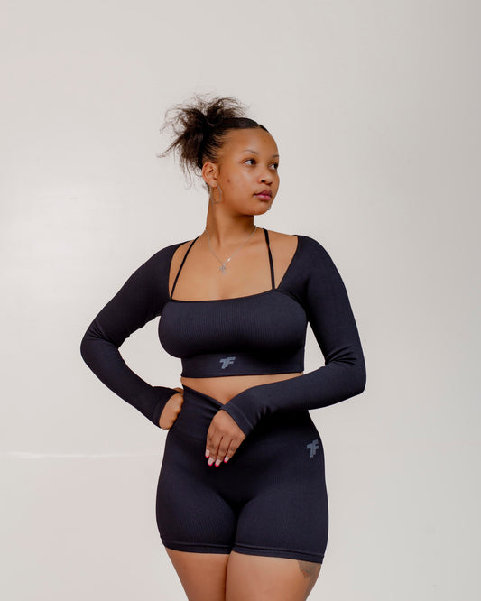 VitalFlex Ribbed Long Sleeve - Black