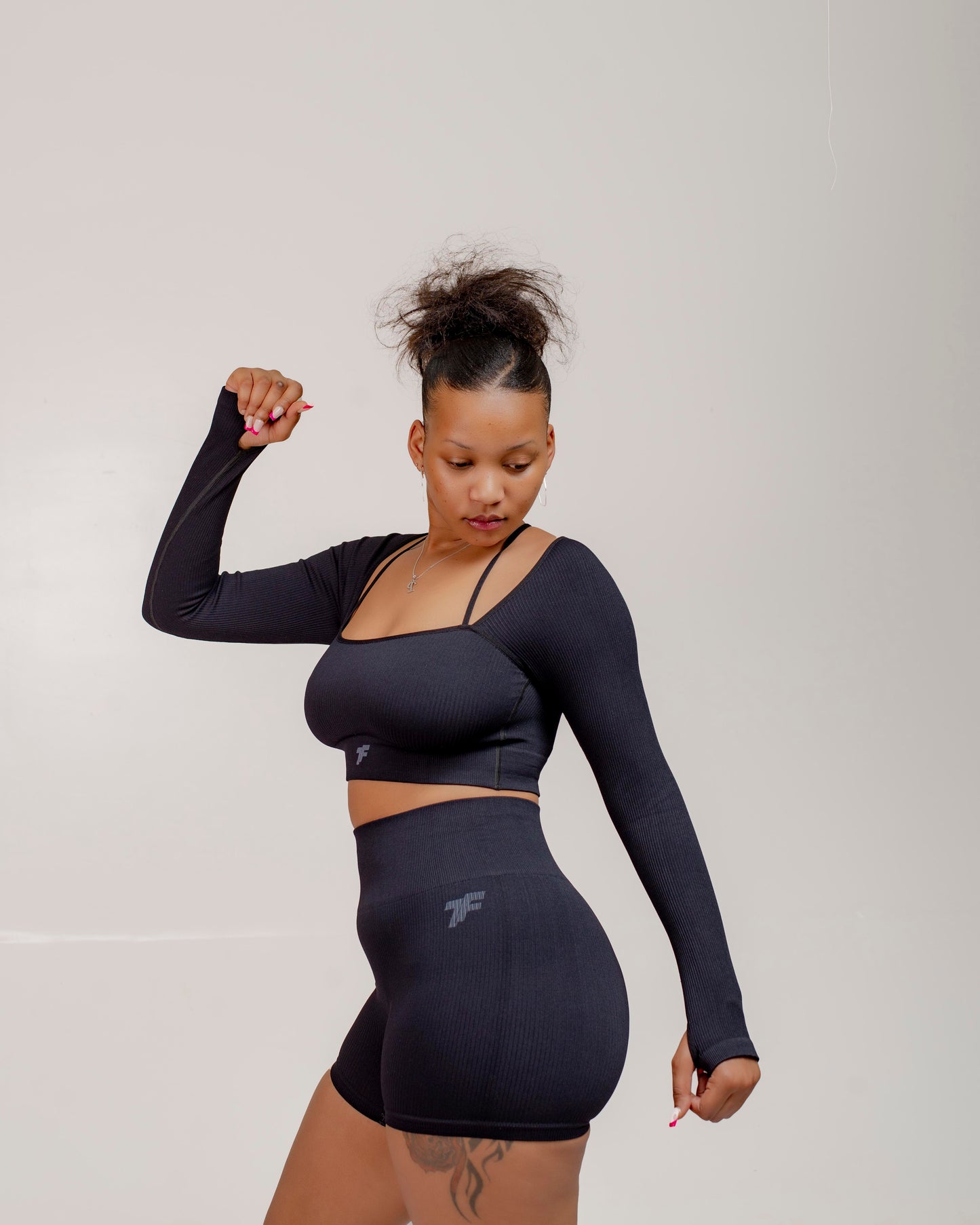 VitalFlex Ribbed Long Sleeve - Black